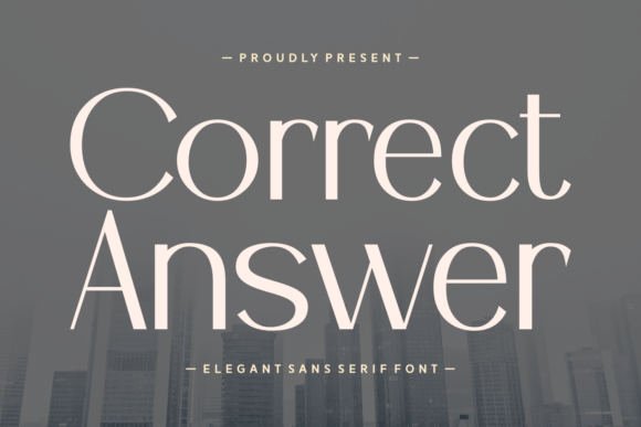 Correct Answer: A High-Contrast Sans Serif Font for Bold Branding