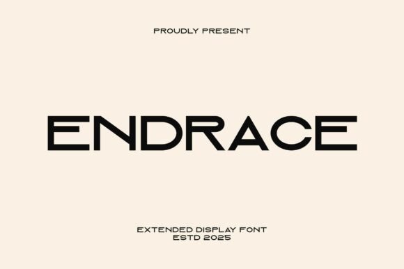 Endrace: The Bold Typeface for Modern Brands
