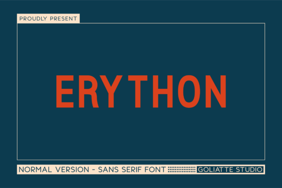 Erython: A Bold Sans Serif Typeface for Modern Brands