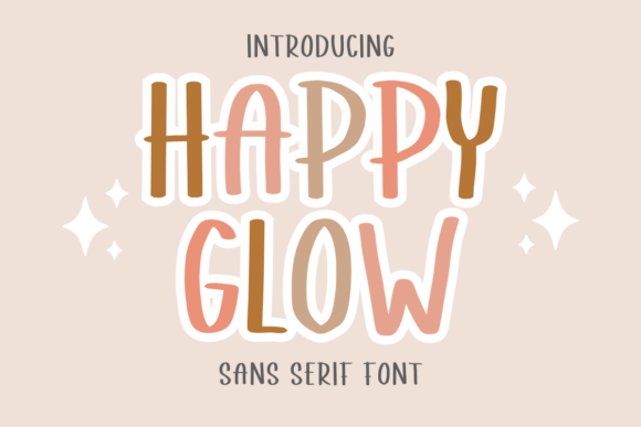 Happy Glow Font for Playful Branding Projects