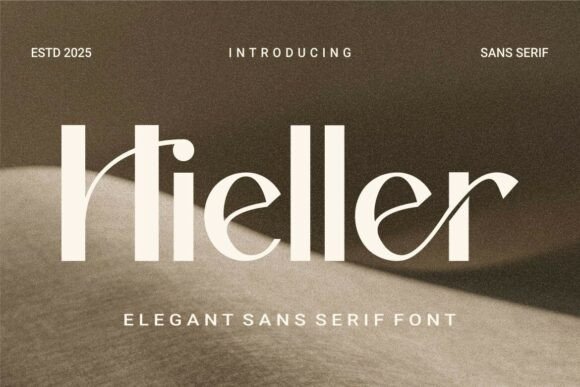 Hieller Font for Elegant Craft Branding