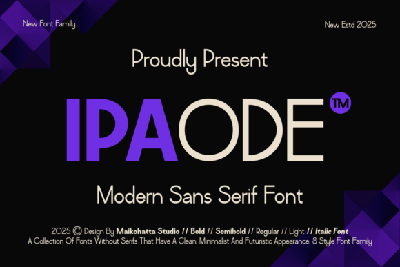 Ipaode: A Modern Sans Serif Font for Clean Branding