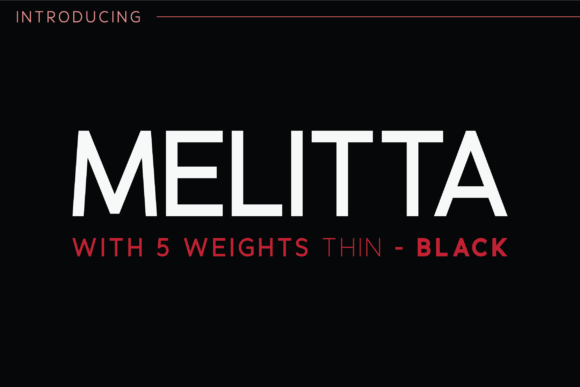 Melitta: The Modern Sans Serif Typeface for Makers