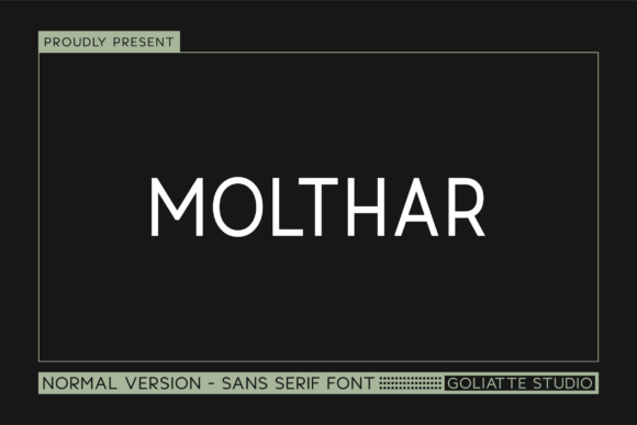 Molthar Typeface for Modern Web Design