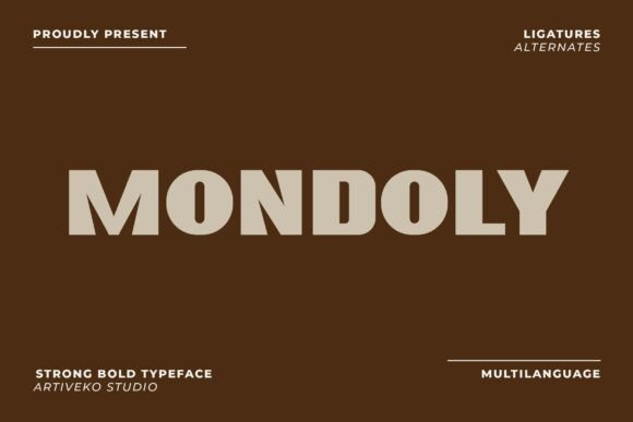 Mondoly: A Bold Sans Serif Typeface for Editorial Impact