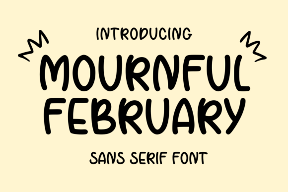 Mournful February Font for Crafters