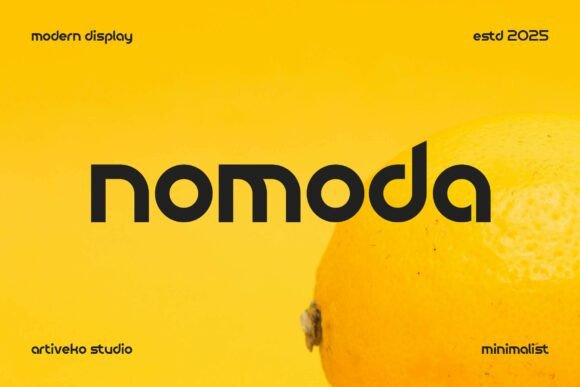 Nomoda: A Sleek Sans Serif Font for Modern Makers