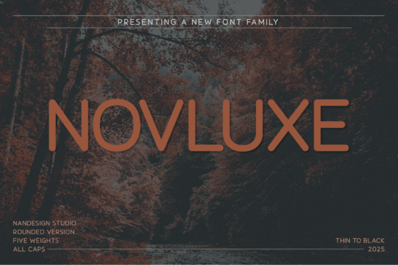 Novluxe Rounded: A Modern Sans Serif Typeface for Bold Branding