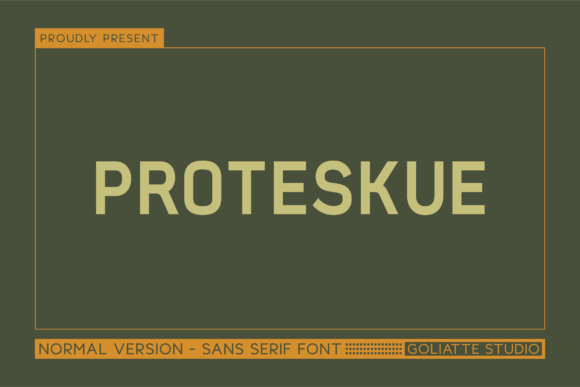 Proteskue: Bold Sans Serif Font for Makers