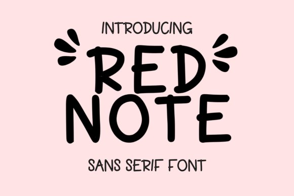 Red Note: A Charming Sans Serif Typeface