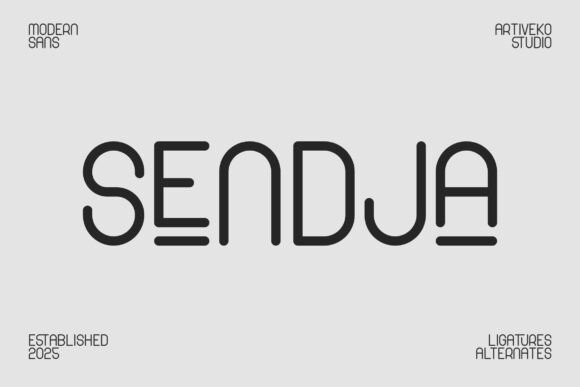 Sendja: The Friendly Sans Serif Font for Small Business Branding