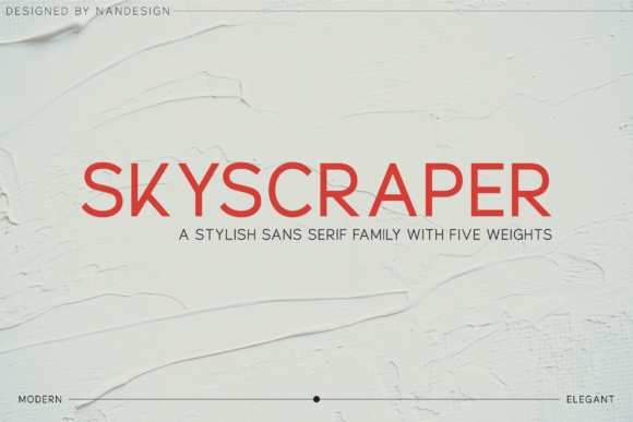 Skyscraper Typeface for Modern Web Design