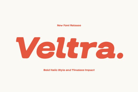 Veltra: A Bold Display Typeface for Modern Web Design