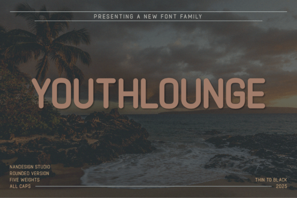 Youthlounge Rounded Font for Modern Branding