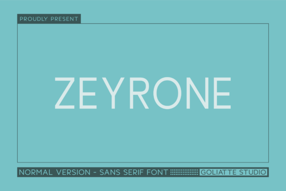 Zeyrone: A Modern Sans Serif Typeface for Editorial Design